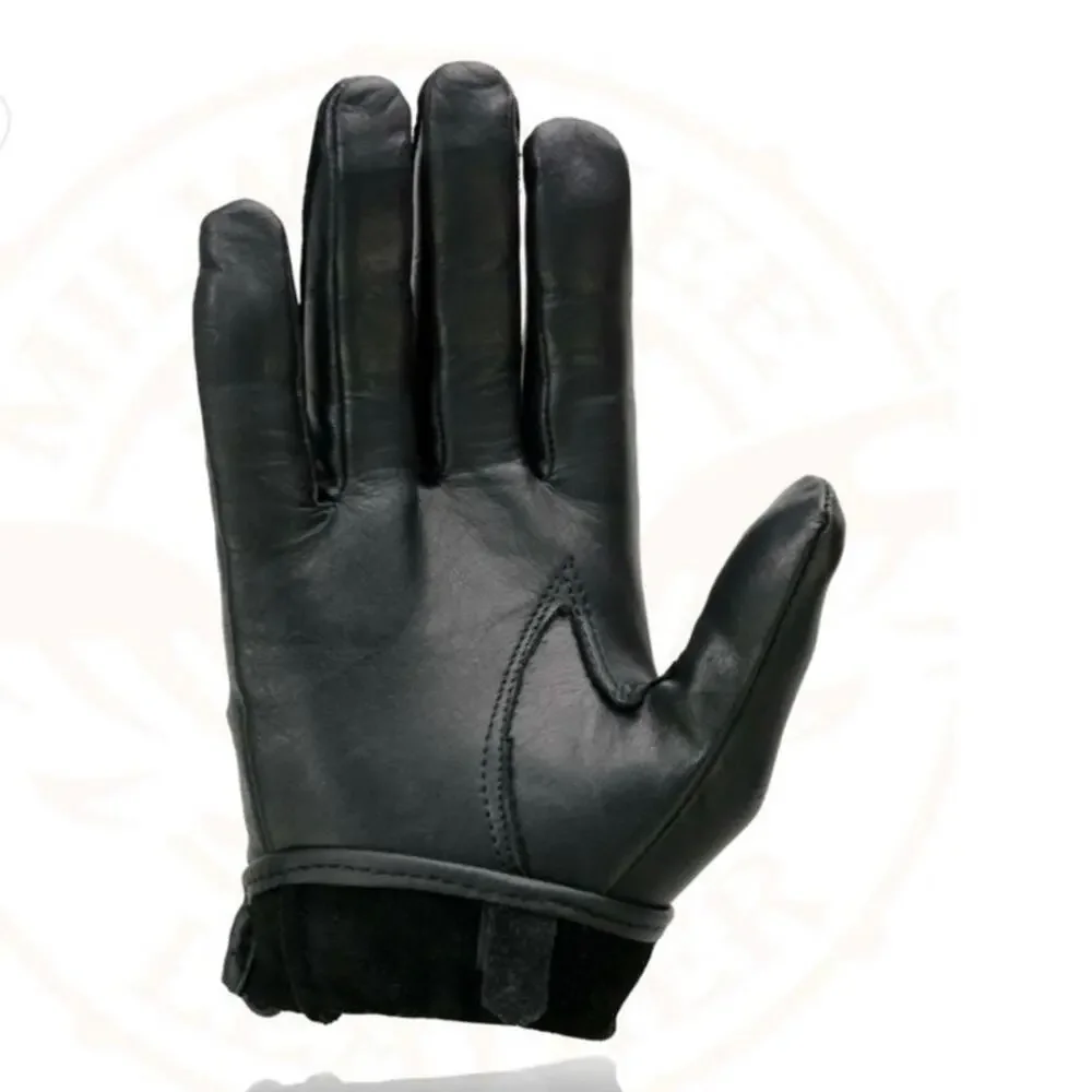 NWT Milwaukee Leather Black Perforated Leather Motorcycle Hand Gloves